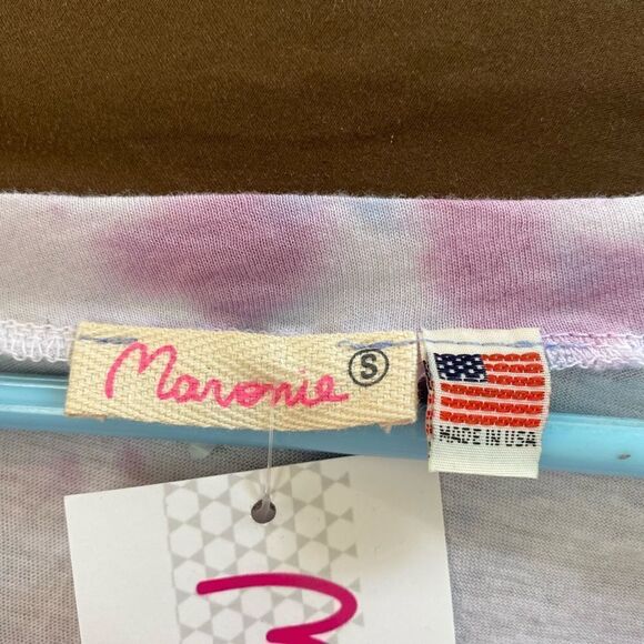 NWT Maronie tie dye crop top S 50% cotton - Picture 8 of 8